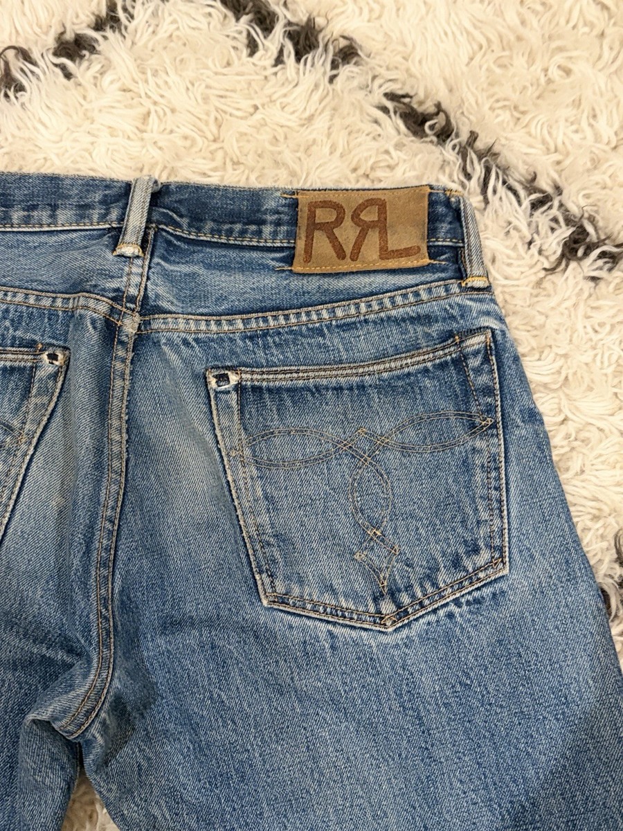 Double RL Slim Boot Cut Mens Jeans 31x32 Made In USA Japanese