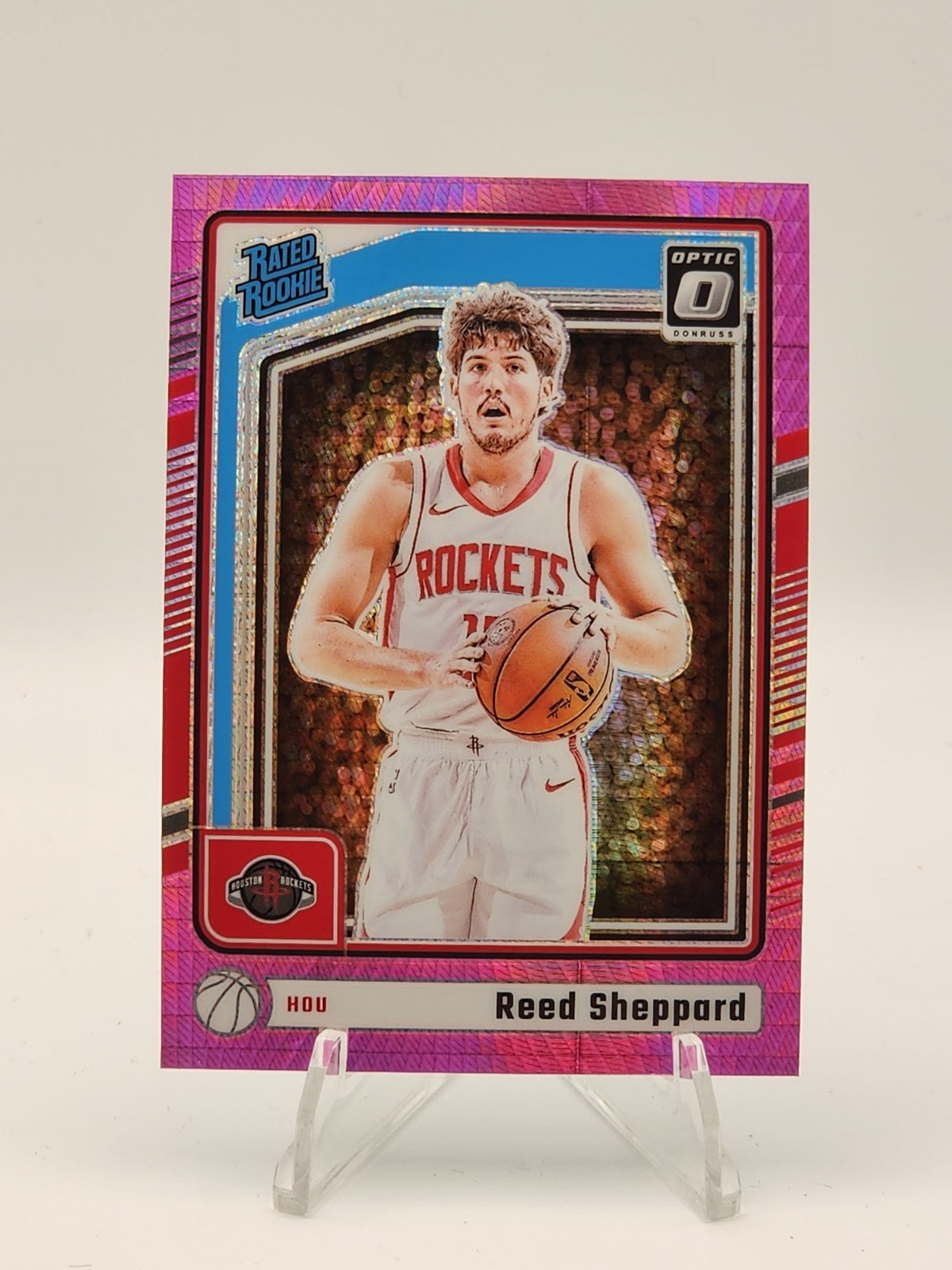 2024-25 Panini Donruss Optic - Reed Sheppard #255 Pink Hyper Prizm (RC)