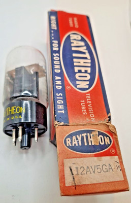 Röhre Raytheon 12AV5GA Elektronenröhre Radioröhre Vintage Tube