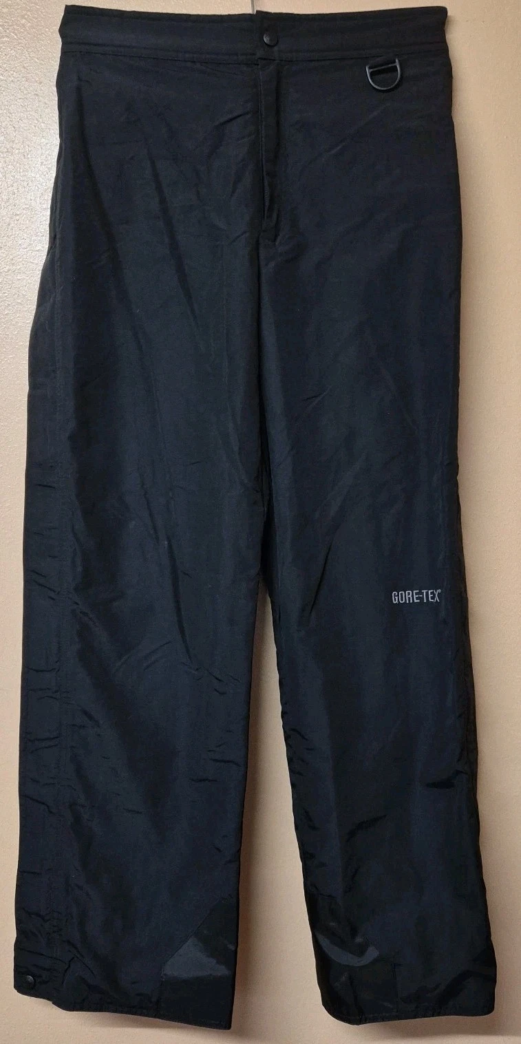 AFRC Gore Tex Trousers Black Extreme 6028R Zip Legs Lined Hike Ski Walk W28 L30