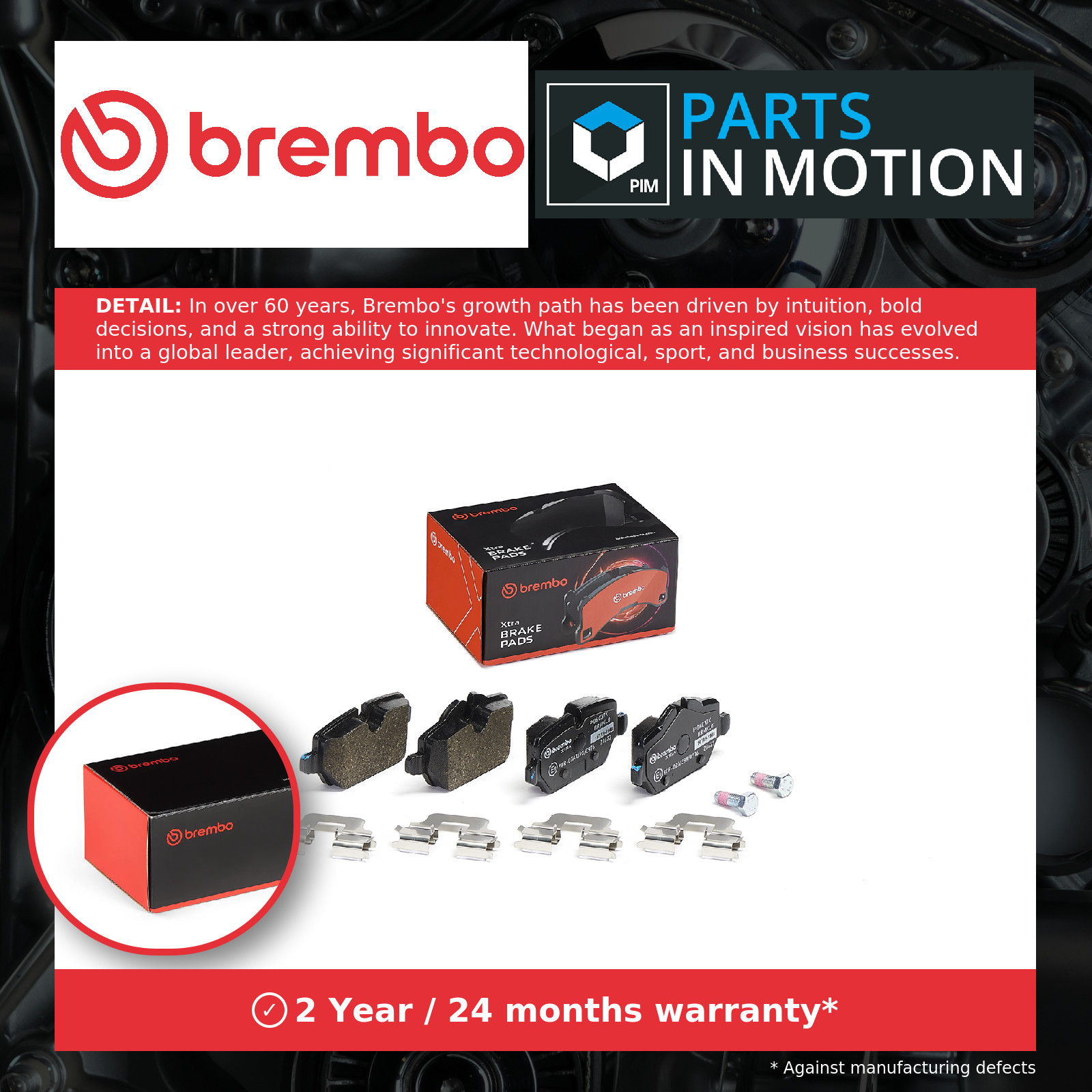4x ✅Fits BREMBO P 06 037X Brake Pad Set, disc brake Xtra P 06 037X R ⭐UK Seller⭐ - Image 10