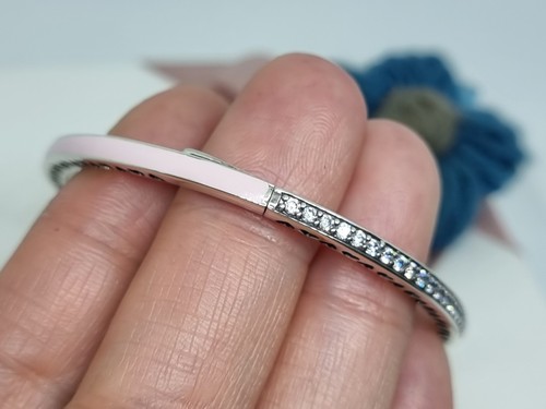 NEU OVP Original Pandora Rosa Strahlende Herzen Armreif Klar CZ Größe 2 💕 17,5 cm - Bild 3 von 8