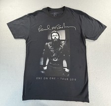 Paul McCartney One On One Tour 2016 Concert T Shirt Mens Medium Black