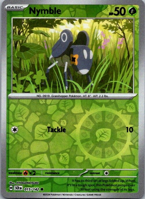 Nymble Common Grass Reverse Holo SV07: Stellar Crown 015/142 NM