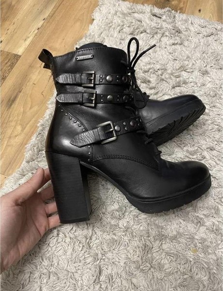 Women Bugatti Boots Black 38 #6C2Z