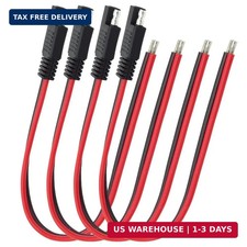 4PCS SAE Connectors 14AWG 12-inch SAE Extension Cable, 2-pin Connector Quick Dis