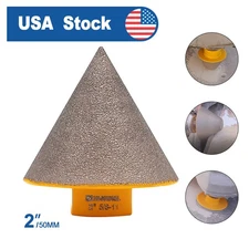 2" Diamond Milling Finger Bits Cone Bit Hole Saw Cutter for Angle Grinder 50mm