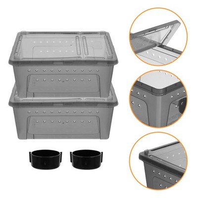Lizard Habitat Reptile Enclosure Tarantula Terrarium Hatching Container