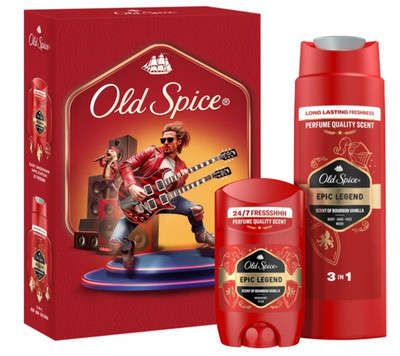 Old Spice Epic Legend Geschenkset für Männer   3-in-1 Duschgel + Deo Stick