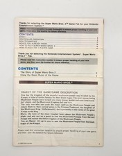 Super Mario Bros 1 2 3 Nintendo NES Instruction Manual ONLY All 3 Missing Cover