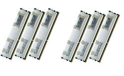 24 GB (6x 4 GB) RDIMM ECC REG DDR3 Dell Precision Workstation T5500 Server RAM