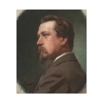 Madrazo y Kuntz, Federico de - Carlos de Haes - Canvas Wall Art