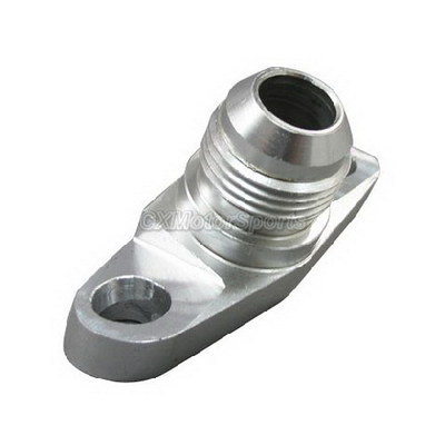 Aluminum Turbo Oil Drain Flange AN10 Angled Out Fitting For T70 T04B T04E