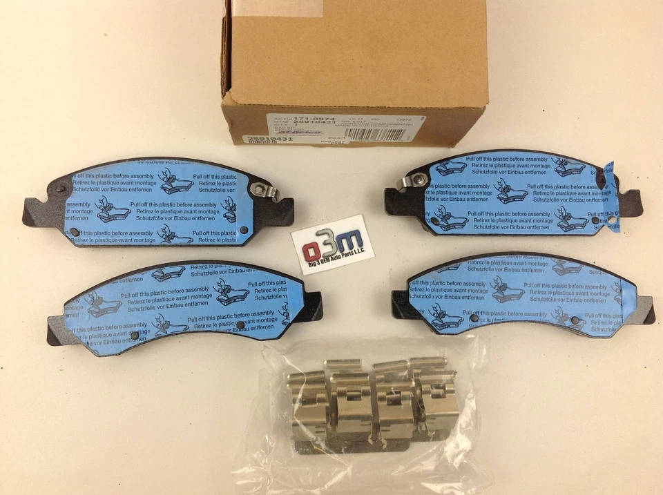 Nuevo kit de pastillas de freno delanteras OEM 2005-2007 Chevrolet Silverado GMC Sierra 1500 Foto 4 de 4