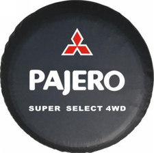 Protector antipolvo vinilo negro cubierta neumático rueda repuesto 30" 31" para Mitsubishi Pajero