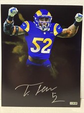 Terrell Lewis Signed Los Angeles Rams 8x10 Photo COA