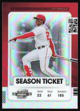 2021 Panini Contenders Juan Soto #72 Optic Holo Prizm Washington Nationals