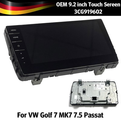9.2'' Autoradio Glas Display Discover 5G6 919 606 für VW Golf MK7 7.5 Passat B8