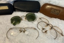 VINTAGE 1/10 12k GF Eyeglasses Gold Filled Lot Of 3