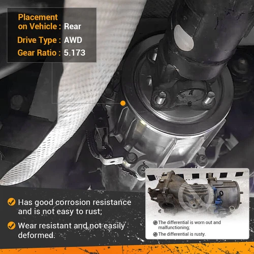 38300-4BF0A Rear Carrier Differential AWD For 2014-2020 Nissan Rogue 5.173 Ratio - Picture 2 of 13