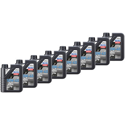 LIQUI MOLY Motoröl High Perfomance 8x 1Liter 10W40 für Honda BMW Suzuki Kawasaki
