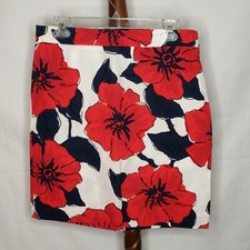 Tommy Hilfiger Vintage women's size 10 skirt multicolor floral side zip NWT