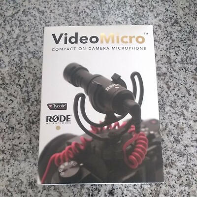 Rode VideoMicro Compact On-Camera Microphone with Rycote Lyre Shock Mount Black