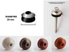 Cappellotto Per Grecate In Gomma BAZ Con Rondella Acciaio Inox Pz 50 Colorate