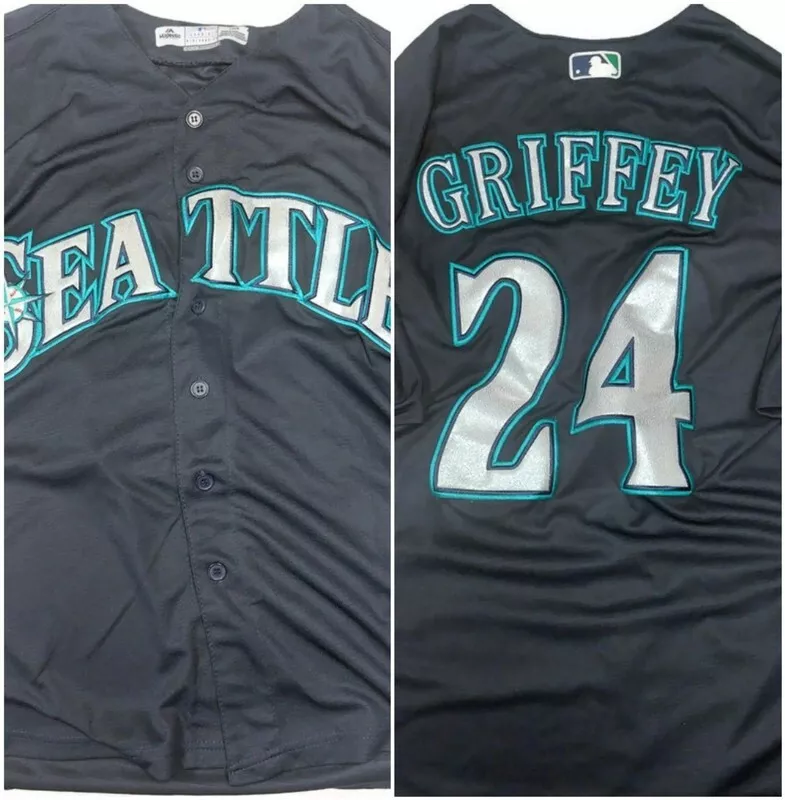 Men's Seattle Mariners Ken Griffey Jr. Majestic Light Blue