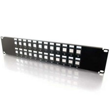 24-Port Blank Keystone/Multimedia Patch Panel-C2G