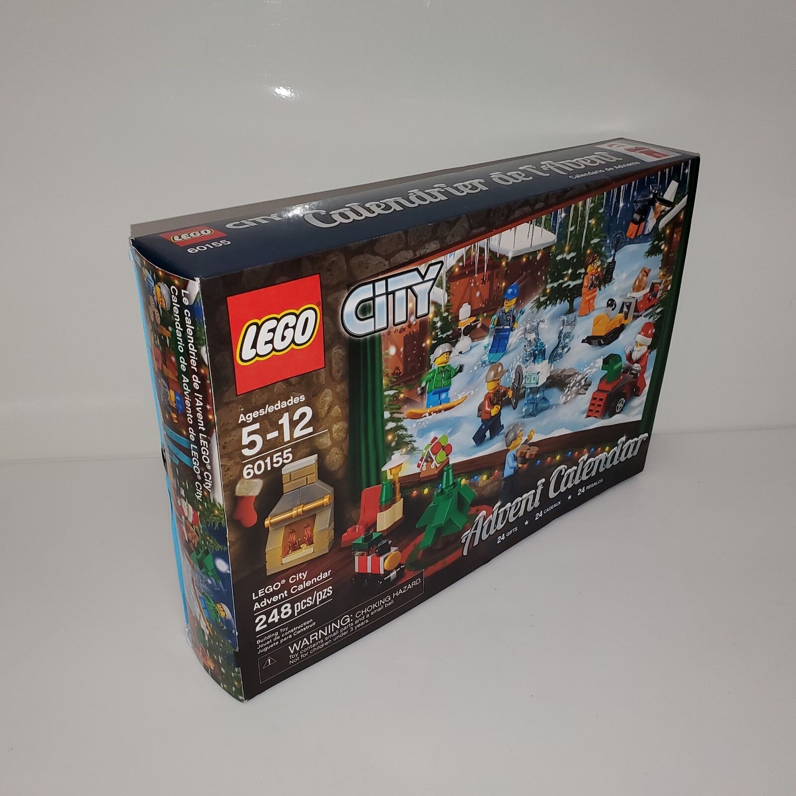 LEGO City Sealed Kit 60155 Advent Calendar - 24 Gifts 248pcs for Ages 5-12