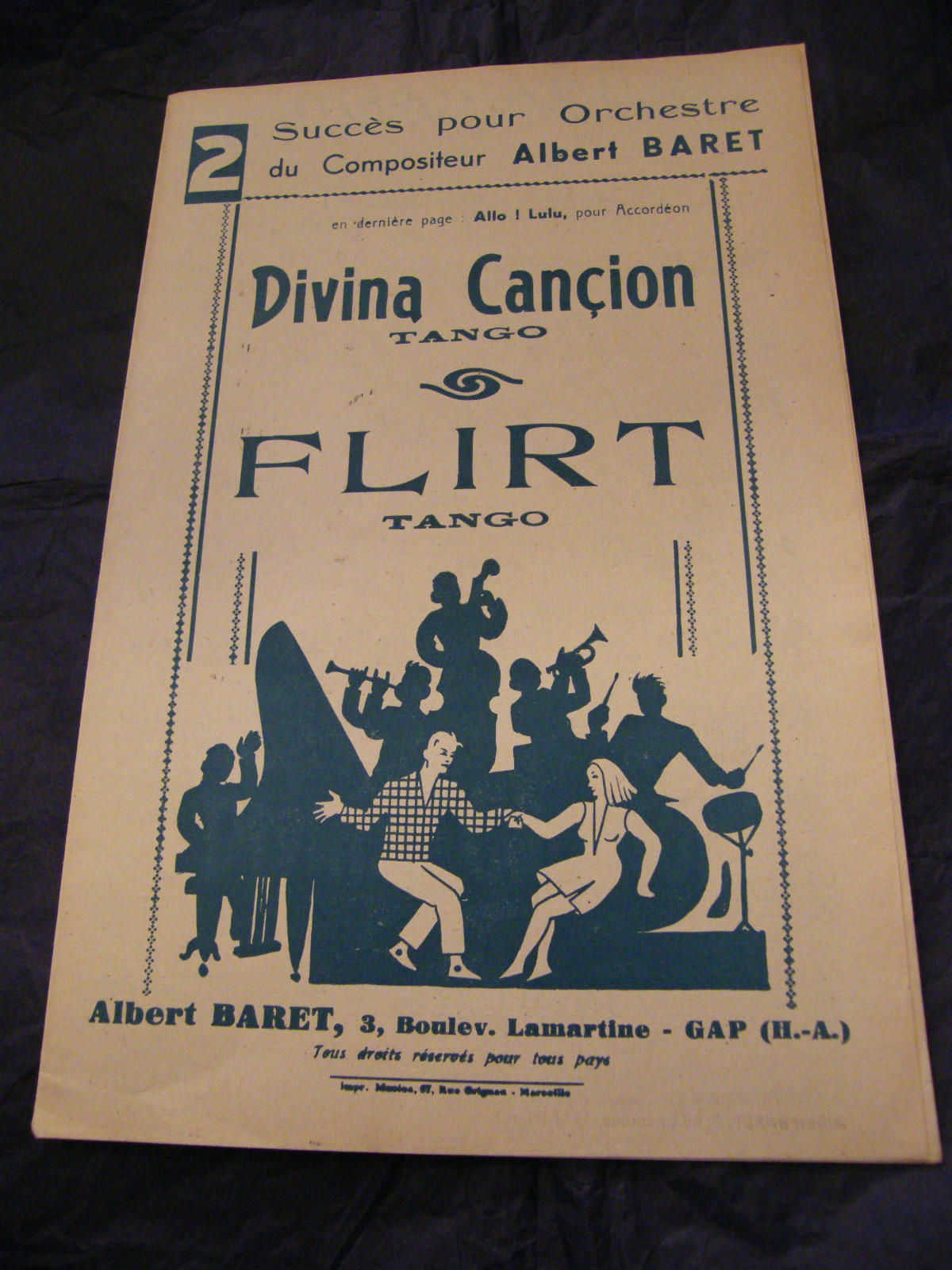 Divina Cancion Flirt Alain Baret Music Sheet