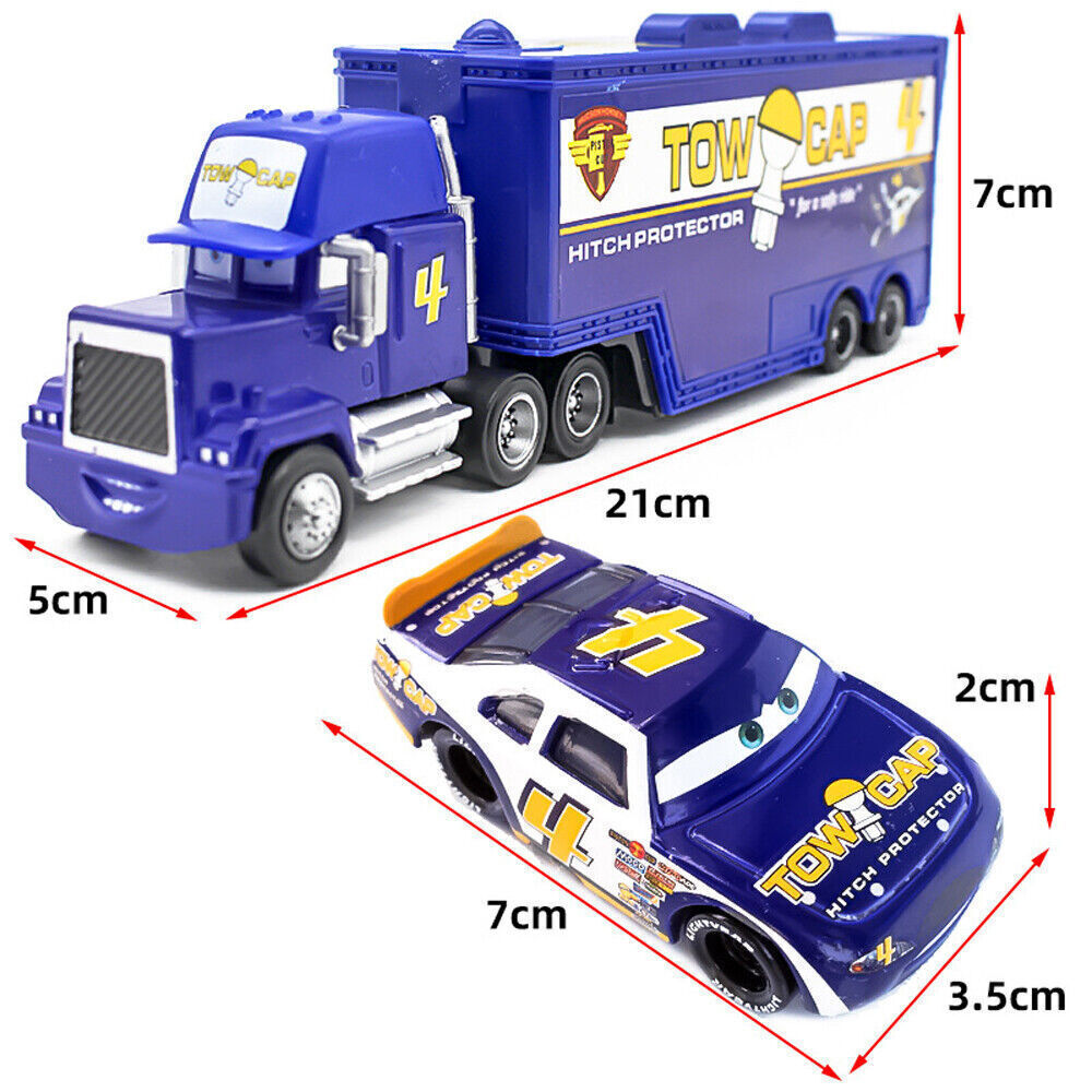 Lightning McQueen Mack Hauler Truck & Car Disney Pixar Gift Cars Set Model Toys - Picture 227 of 288