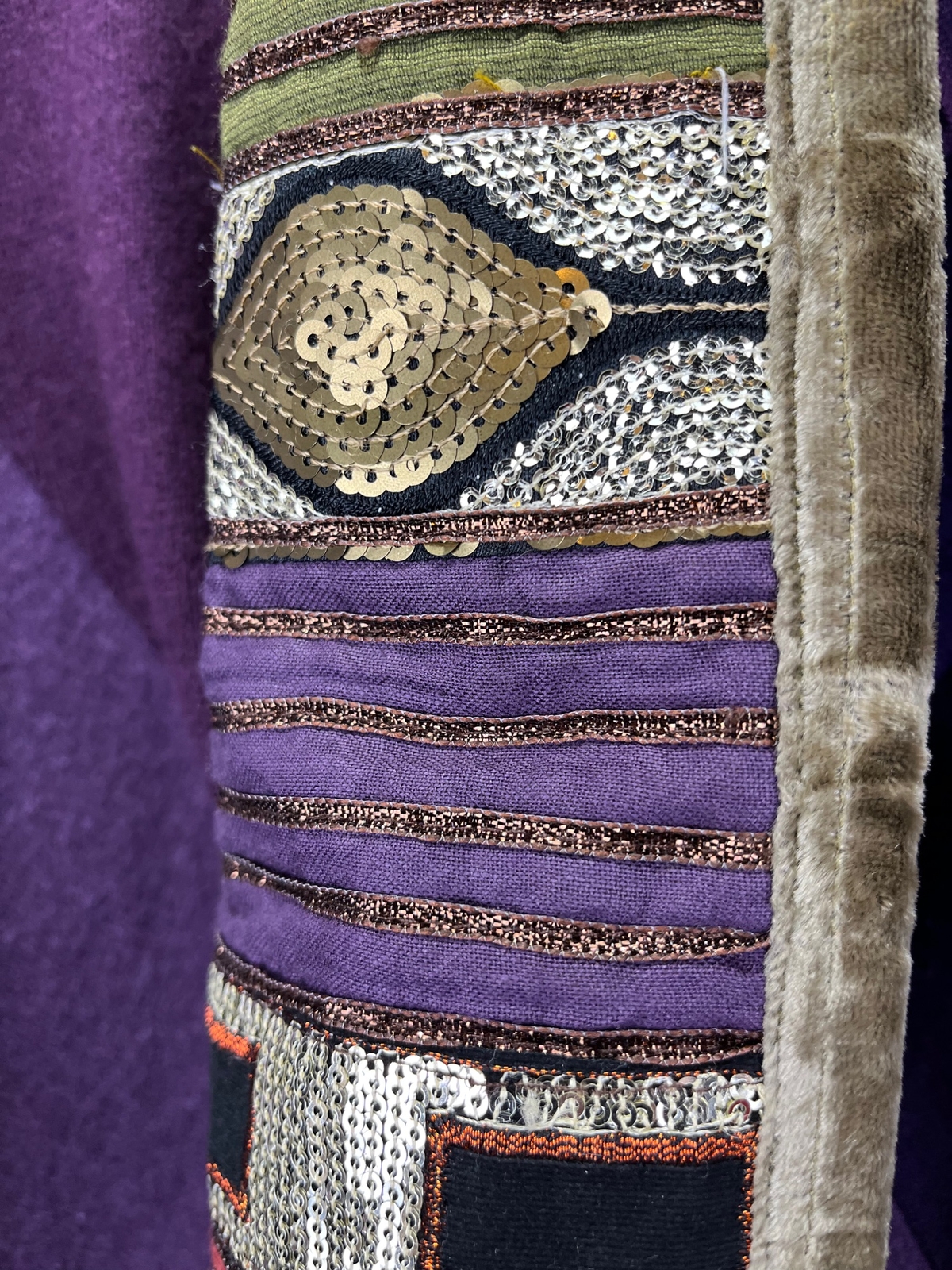 Rare Handmade Patchwork Embroidered Serrahna Nana… - image 7