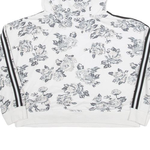 CALVIN KLEIN Floral Hoodie White Pullover Girls XL - Picture 6 of 6