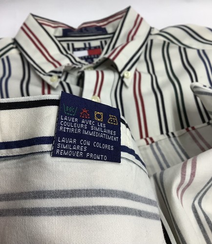 Tommy Hilfiger Multicolor Striped Shirt Mens Size M MGO230211/OMB1 - Picture 5 of 9