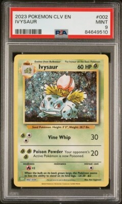 PSA 9 ポケモンカード PSA 9 Mint Ivysaur 002/034 CLV TCG Classic Holo 2023 Pokémon | eBay