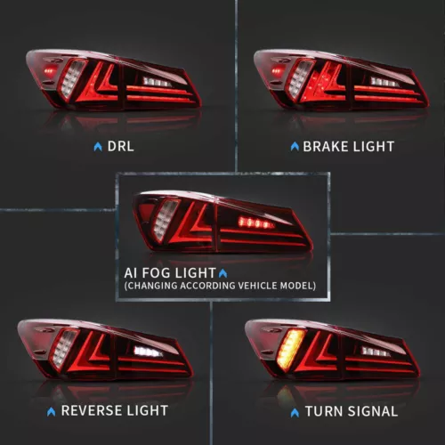 VLAND Full LED Headlights&LED Tail Lights For 2006-2013 Lexus IS 250 350 ISF - Bild 14 von 31