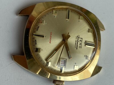 Vintage RARE Men Watch FERO FELDMANN 23 JEWELS CALENDAR Vintage RARE Men Watch FERO FELDMANN 23 JEWELS CALENDAR