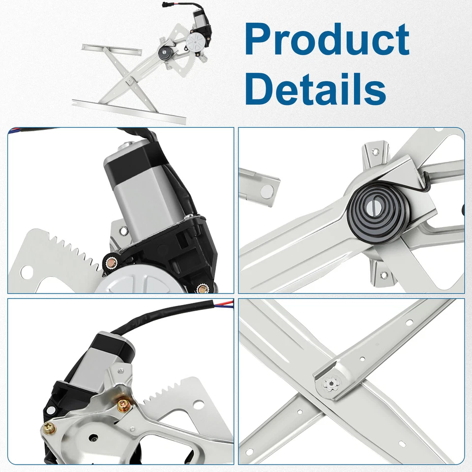 Par de reguladores de ventana delantera con motor para camioneta Ford F-450 Super Duty 1999 Foto 2 de 4