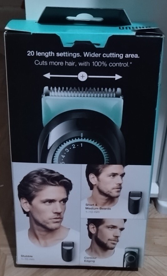 Braun Beard Trimmer 3 Kit 20 Length Settings with Precision Wheel #BT3221
