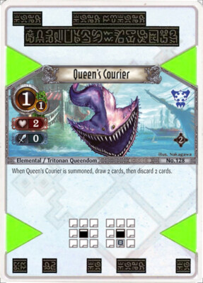 3x Queen s Courier EOJ SET2 #128 PS3 Eye Of Judgment English NM/UNPLAY C card