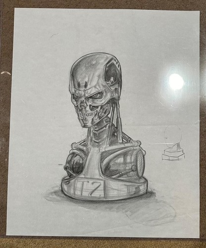 Terminator 2 T2 Original Concept Art - Steve Johnson XFX Hand Drawn - Picture 2 of 3