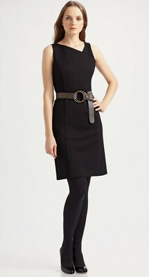 eileen fisher asymmetrical dress Anne Kelly Two-Tone Asymmetrical Hem Dress – Yen's Studio main image 1