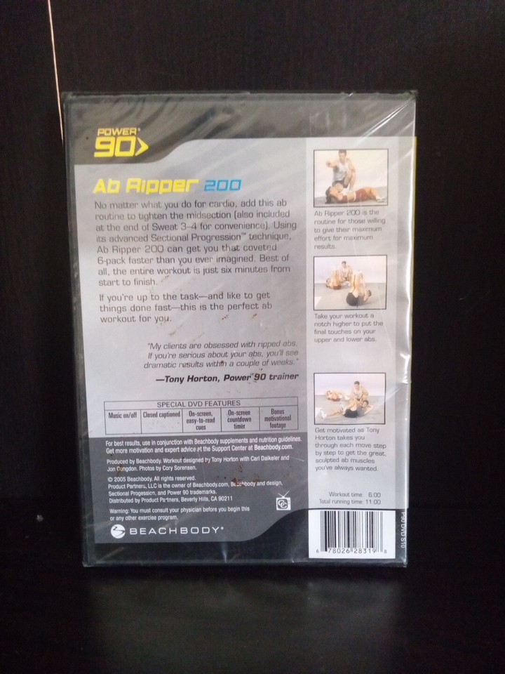 AB RIPPER 200 - Beachbody Tony Horton DVD NEW/SEALED ~ Trl8#100 | eBay