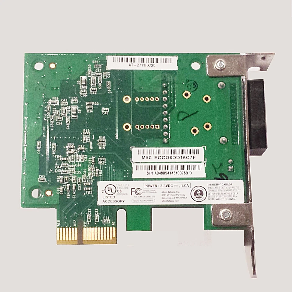 (20x) AT2711FX/SC Allied Telesyn 100FX LAN NIC FO Fiber Optic PCI-e Card Telesis - Image 3 of 4