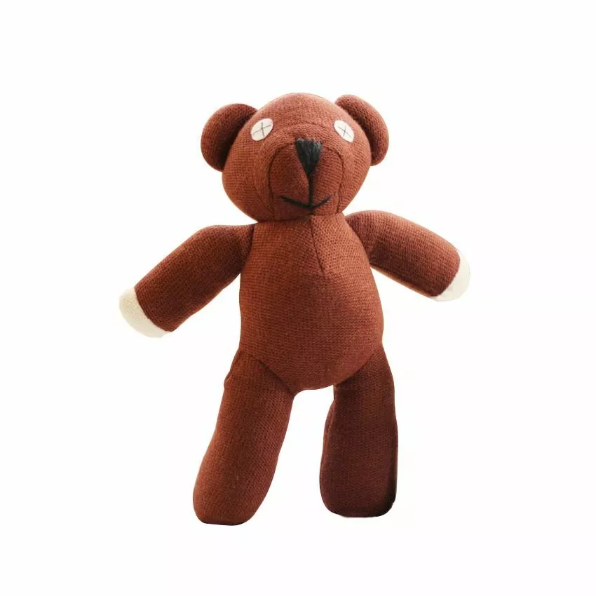 23cm Mr Bean Teddy Bear Animal Stuffed Plush Toy Soft Cartoon Brown Figure  Doll