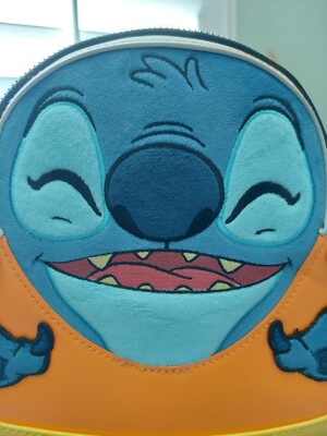 NWT LOUNGEFLY DISNEY EXCLUSIVE STITCH HALLOWEEN CANDY CORN  display picture 1