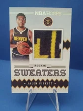 2023-24 Panini NBA HOOPS Rookie JALEN PICKETT # RSW- JPI DENVER NUGGETS SWEATERS