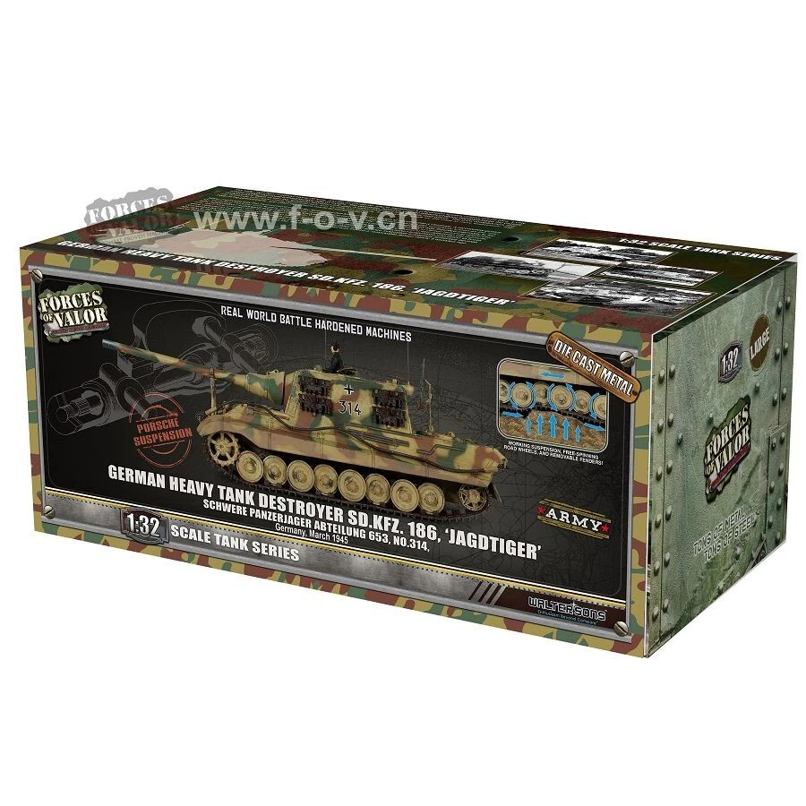 FOV Forces Of Valor  801065A  1/32 German Heavy Tank Destroyer SD.KFZ  Jagdtiger - Image 2 of 4